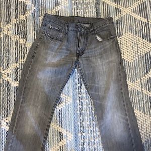 Levi light grey denim pants 32x30